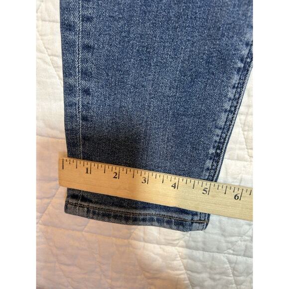 American Eagle Women's 000 Short Medium Wash Mom Jeans Denim High Rise - Picture 5 of 8